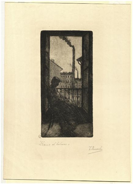 Donna al balcone
