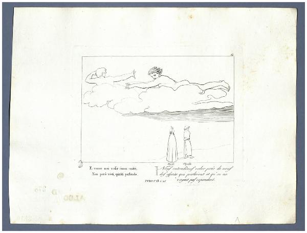 La Divina Commedia di Dante Alighieri cioè l'Inferno, il Purgatorio ed il Paradiso Composto da Giovanni Flaxman scultore inglese