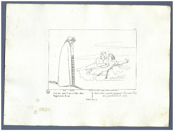 La Divina Commedia di Dante Alighieri cioè l'Inferno, il Purgatorio ed il Paradiso Composto da Giovanni Flaxman scultore inglese
