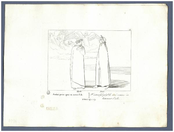 La Divina Commedia di Dante Alighieri cioè l'Inferno, il Purgatorio ed il Paradiso Composto da Giovanni Flaxman scultore inglese