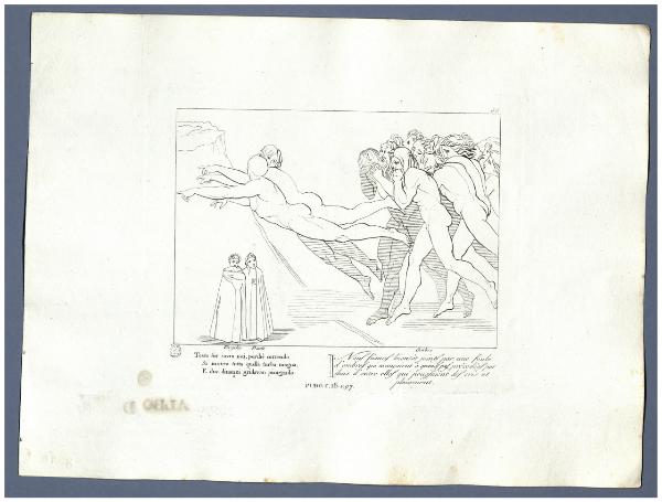 La Divina Commedia di Dante Alighieri cioè l'Inferno, il Purgatorio ed il Paradiso Composto da Giovanni Flaxman scultore inglese