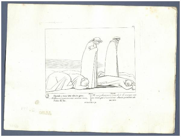 La Divina Commedia di Dante Alighieri cioè l'Inferno, il Purgatorio ed il Paradiso Composto da Giovanni Flaxman scultore inglese