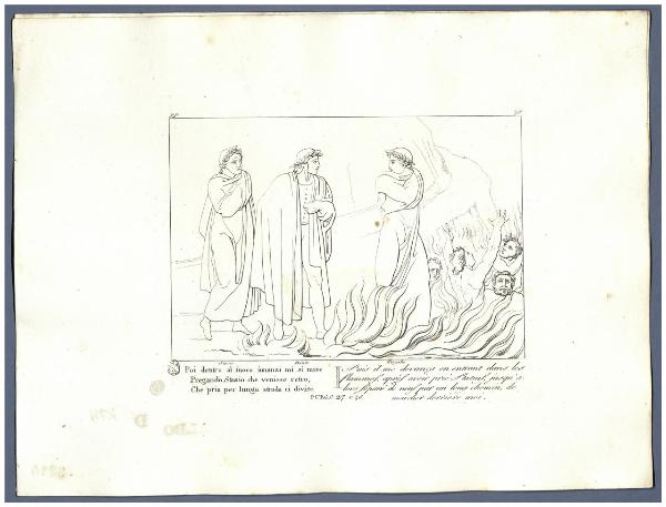 La Divina Commedia di Dante Alighieri cioè l'Inferno, il Purgatorio ed il Paradiso Composto da Giovanni Flaxman scultore inglese