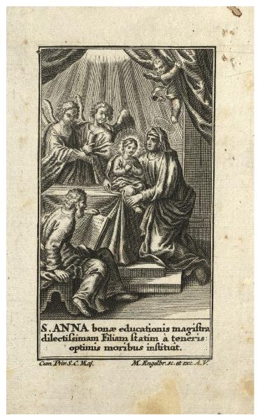 S. Anna bonae educationis magistra dilectissimam filiam [...]