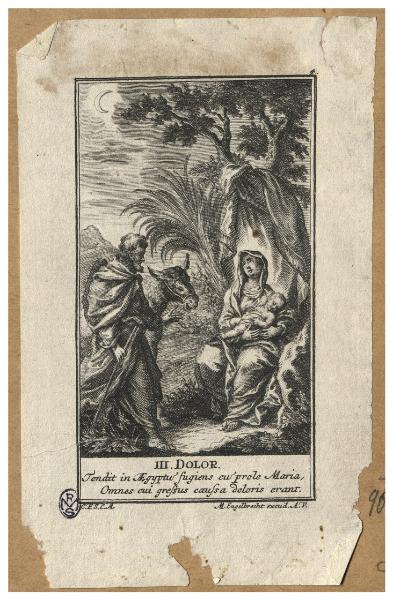 III. Dolor. Tendit in Aegyptum fugiens cum prole Maria, Omnes cui gressus caussa doloris erant