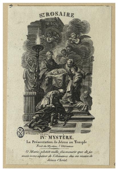 IV.e Mystère. La Présentation de Jésus au Temple