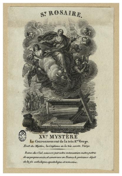 XV.e Mystère. Le Couronnement de la très S.te Vierge