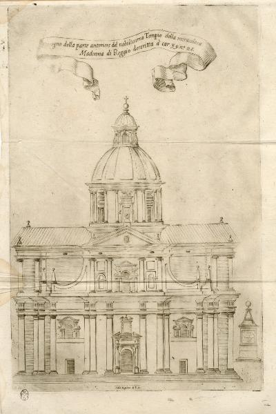La parte anteriore della chiesa