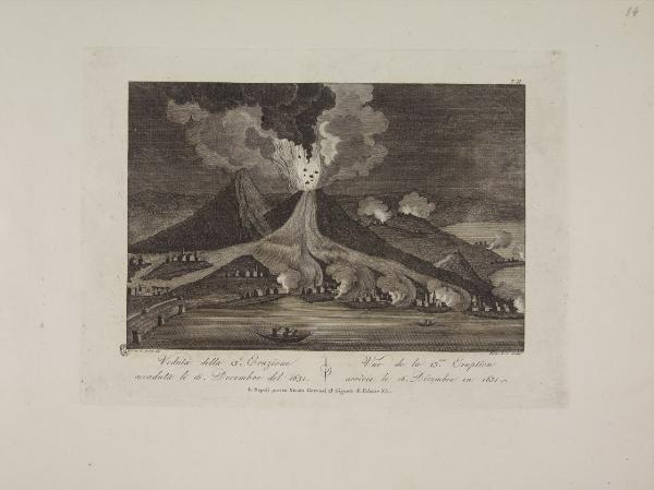 Veduta della Trentesima Eruzione di Cenere delli 9. Agosto 1779