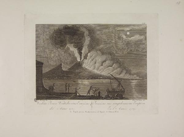 Veduta della 31.a Eruzione, accaduta nel Mese di Settembre 1790