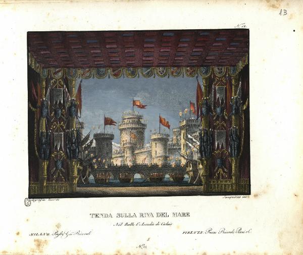 Tenda sulla riva del mare. Nel Ballo l'Assedio di Calais. N. 94