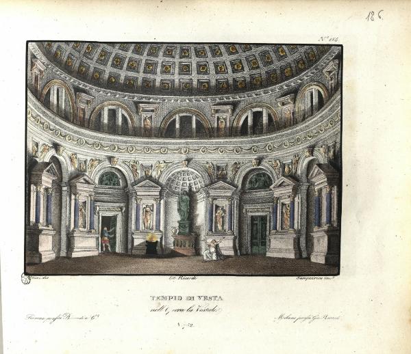 Tempio di Vesta. nell'Opera la Vestale. N. 752