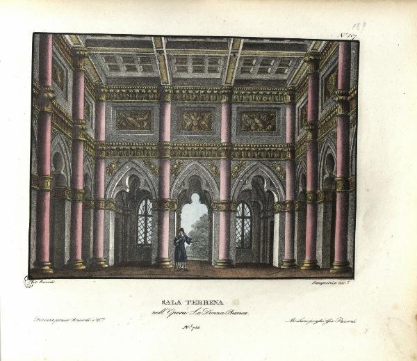 Sala terrena. nell'Opera La Donna Bianca. N. 766