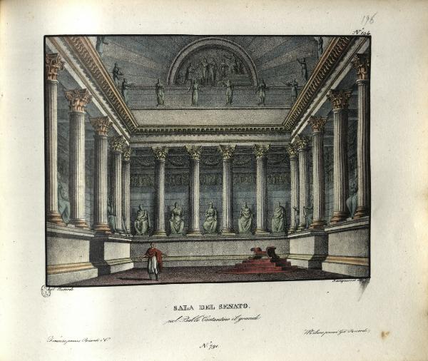 Sala del Senato. nel Ballo Costantino il grande. N. 791