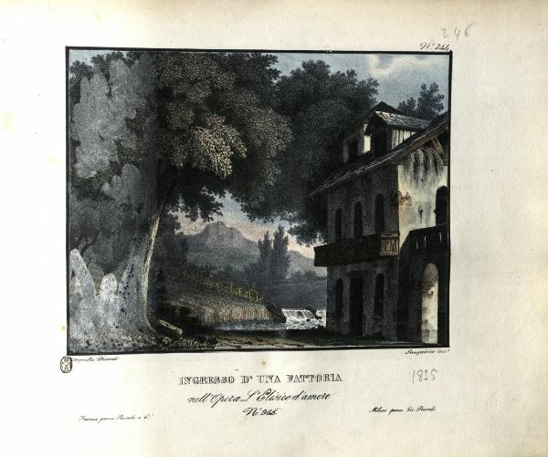 Ingresso d'una fattoria. nell'Opera L'Elisire d'amore. N. 965