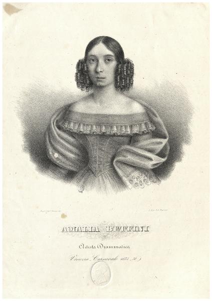 Amalia Bettini artista drammatica. Venezia, Carnevale 1837-1838