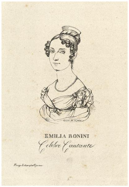 Emilia Bonini celebre cantante