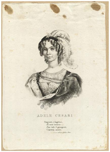 Adele Cesari. Stagnate, o lagrime [...] ...nell'opera Giulietta e Romeo