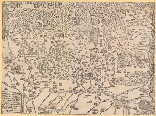 Mappa della Lombardia