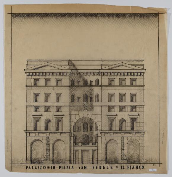 Palazzo in Piazza San Fedele. Il fianco [n. 1662]