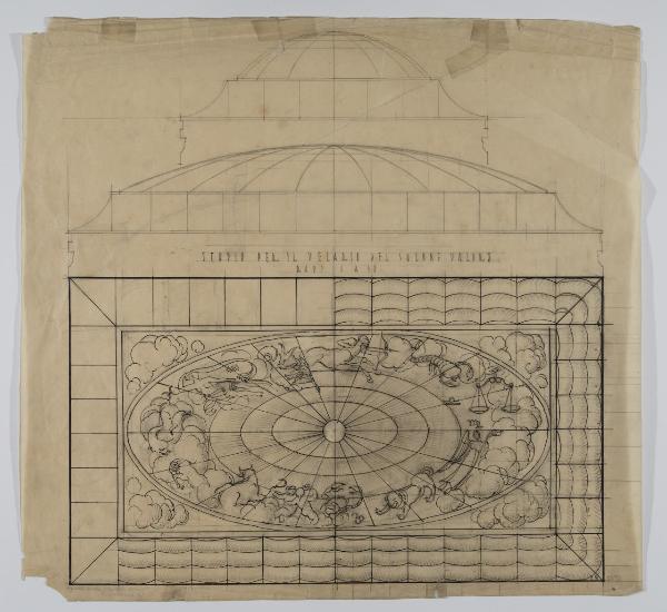 Studio per il Velario del salone Valori - Rapp. 1 a 50 (n. 2271)