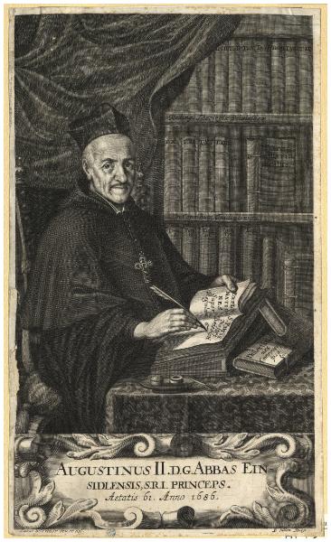 Augustinus II. D. G. Abbas Einsidlensis, s. r. i. princeps