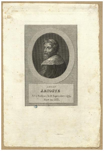 Louis Arioste. Né a Modène, le 8 septembre 1474, mort en 1533