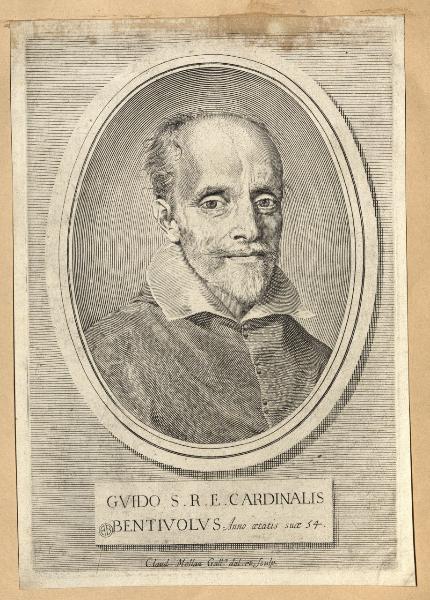 Ritratto del cardinale Guido Bentivoglio per: Guido Bentivoglio, Della Guerra di Fiandra, 1632