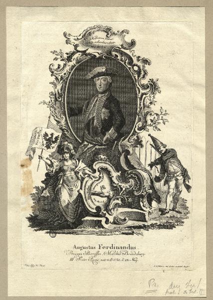 Augustus Ferdinandus. Princeps Borussiae, Marchio Brandenburg.