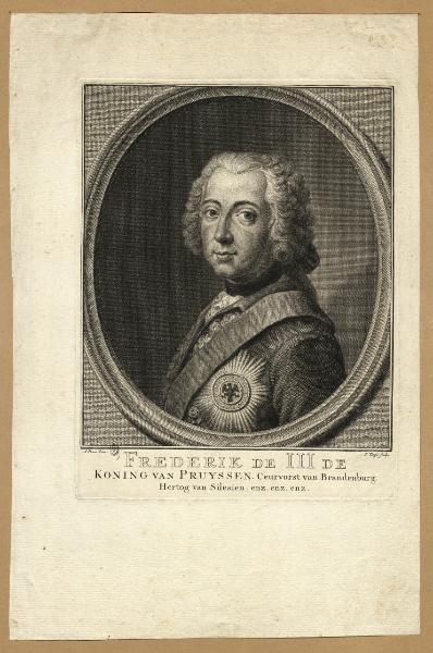 Frederik de III de Koning Van Pruyssen