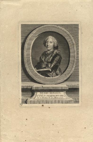 Henry Benoist 2.e Fils de Jacques Stuard, nè a Rome le 25 Mars 1725