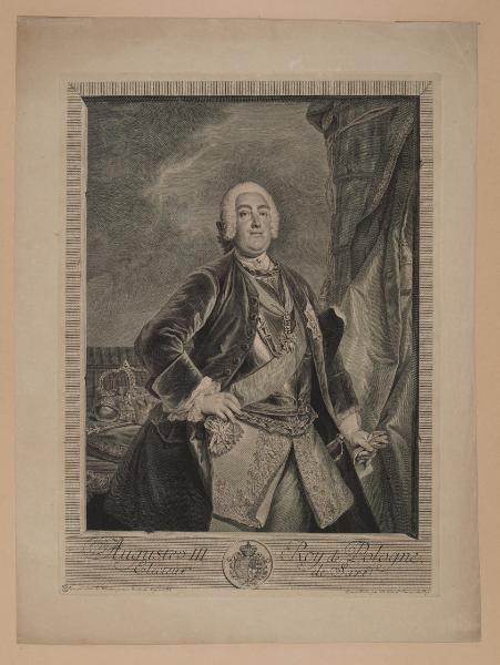 Auguste III Electeur Roy de Pologne de Saxe