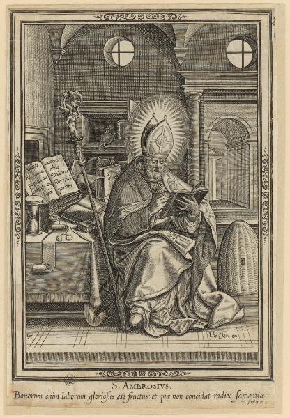 S. Ambrosius. Bonorum enim laborum gloriosus est fructus [...]