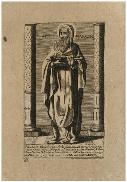 Hanc Sancti Athanasii magni archiepiscopi Alexandria imaginem depingi [...]