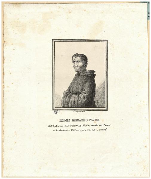 Padre Bernardo Clausi dell'Ordine di S. Francesco di Paola, morto in Paola [...]