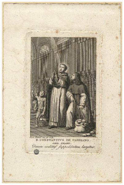 B. Constantius de Fabriano ord. praed. panem coelitus suppeditatum largitur