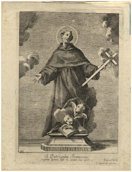 S. Patriarcha Franciscus. Stigmata Domini Jesu in corpore meo porto