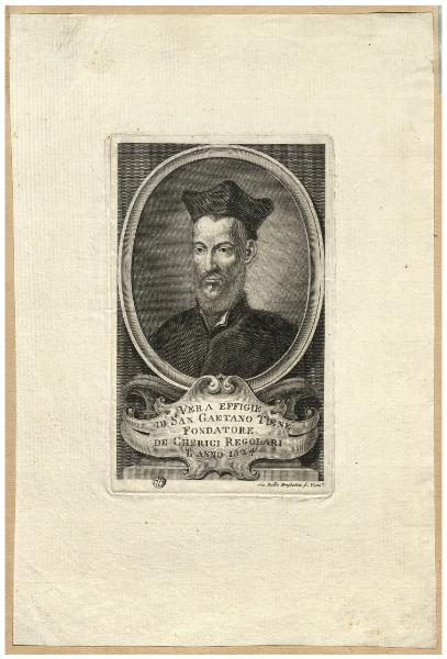 Vera effigie di San Gaetano Tiene fondatore de chierici regolari l'anno 1524.