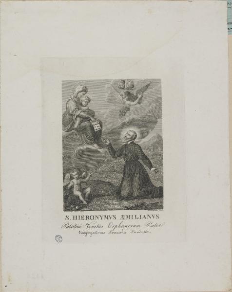 S. Hieronymus Aemilianus Patritius venetus Orphanorum Pater Congregationis Somaschae fundator.