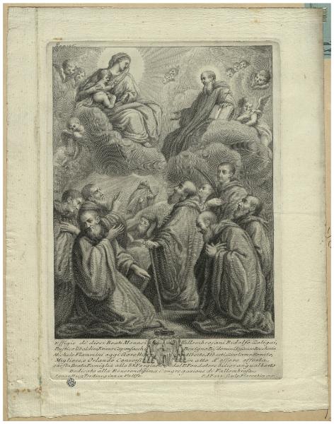 Effigie de' dieci Beati Monaci Vallombrosani Ridolfo Galigai, Rustico Ubaldini, Erizzo Caponsacchi, Bensigno Bisdomini, Tesauro Beccheria Michele Flammini oggi Goretti, Alberto Alberti, Girolamo Romito, Migliore, e Orlando Conversi [...]