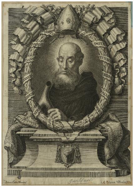 Vera effigies Sancti Ioannis Gualberti abbatis floren. institutoris Ordinis Vallis umbrosae