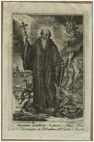 S. Giovanni Gualberto institutore, e primo abate della Congregazione di Vallombrosa dell'Ord. di S. Benedetto