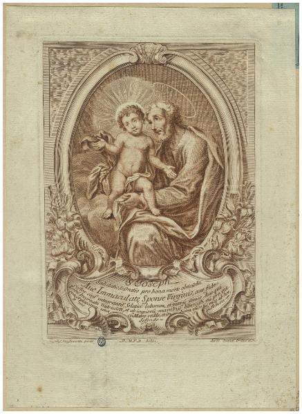 S. Joseph. Salutatio, & oratio pro bona morte obtineda Ave Immaculatae sponse Virginis, ave fide [...]