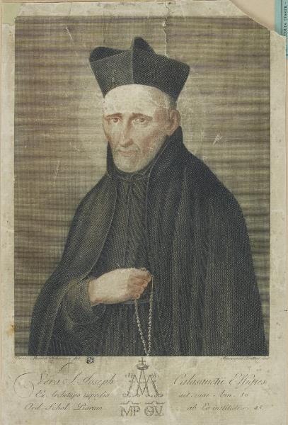 Vera S. Joseph Calasanctii effigies ex archetypo expressa aet. suae Ann. 86 Ord. Schol. Piarum ab eo instituti