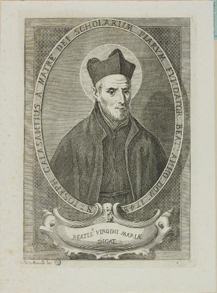 S. Ioseph Calasantius a Matre Dei Scholarum Piarum fundator beat. anno Dom. 1748