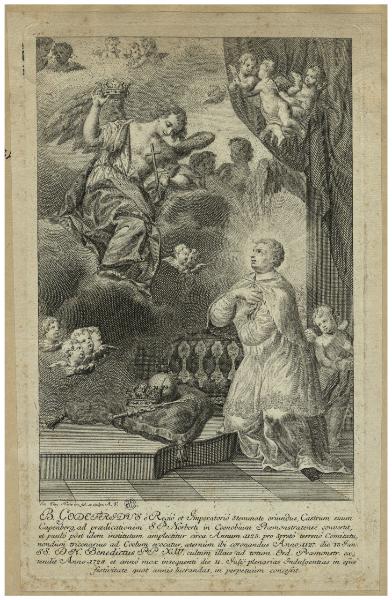B. Godefridus è Regio et Imperatorio stemmate oriundus, castrum suum Capenberg, ad praedicationem S.P. Norberti in coenobium Proemonstretense covertit [...]
