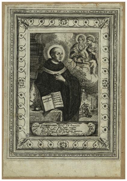 S. Ildefonso Arciv. 23 Gennaro. Vive Iddio, e per Dio tutto respira E se la mano d'Ildefonso scrive Fatto estatico il Ciel' suoi detti ammira, E confessa Maria, che per lei vive