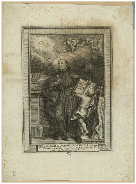 Effigie del Ven. P. Giovanni Leonardi lucchese fondatore della Congreg.ne de Chierici Regolari della Madre di Dio