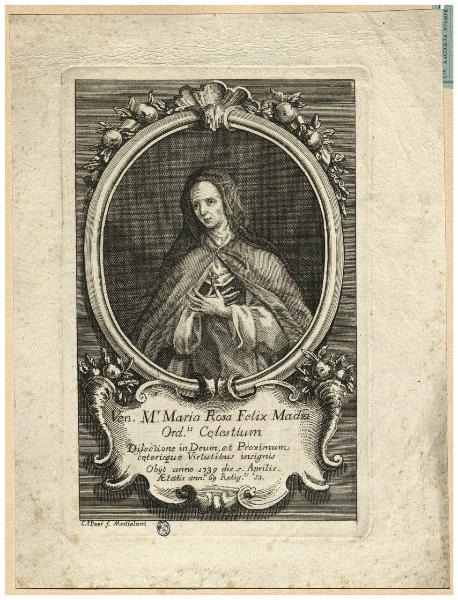 Ven. Mr. Maria Rosa Felix Madia Ord.is Celestium Dilectione in Deum, et proximum ceterisque virtutibus insignis [...]