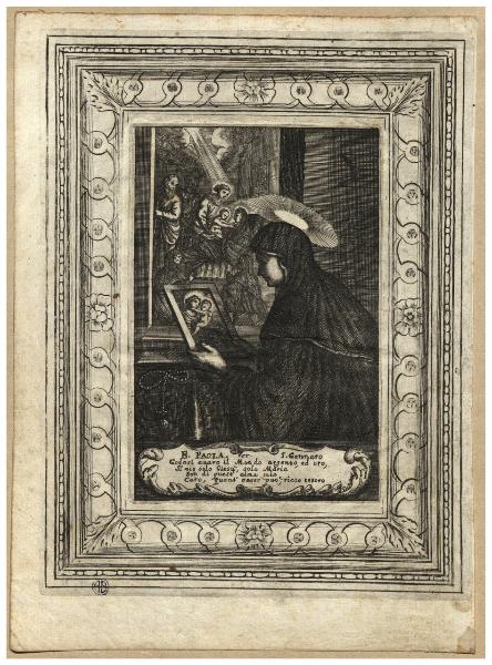 B. Paola Ver. 5. Gennaro Godasi avaro il Mondo argento, ed oro, Il mio solo Giesù, sola Maria Son di quest'alma mia Caro, quant'esser può, ricco tesoro